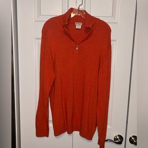 Beretta  Men's Cashmere/Wool Blend 1/4 Zip Sweater‎ Large